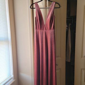 Jenny Yoo Logan Maxi Velvet Dress